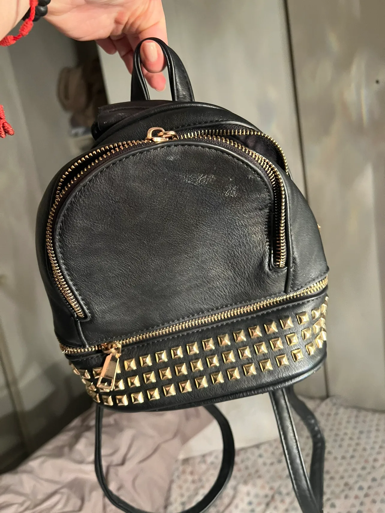 Black Mini Backpack thumbnail