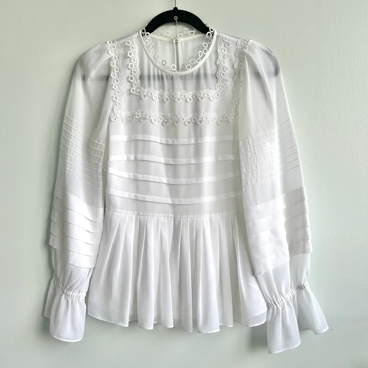 Ted Baker White Blouse Size 1 Small image indicator(3)