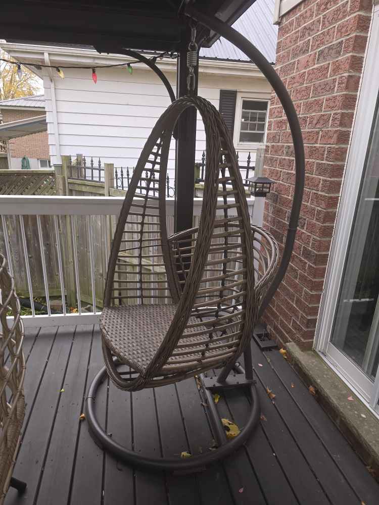 Wicker Egg Swing Chair