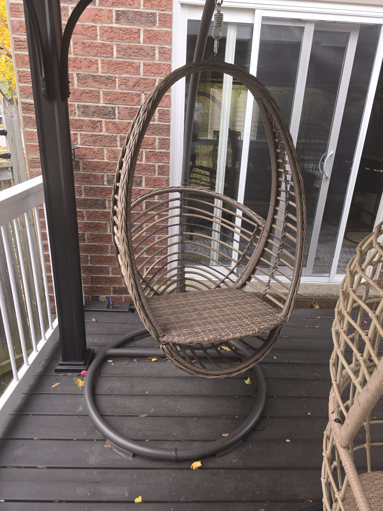 Wicker Egg Swing Chair - photo 2