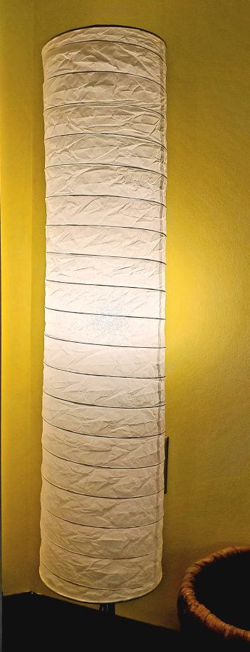Floor Lamp with White Paper Shade - photo 2