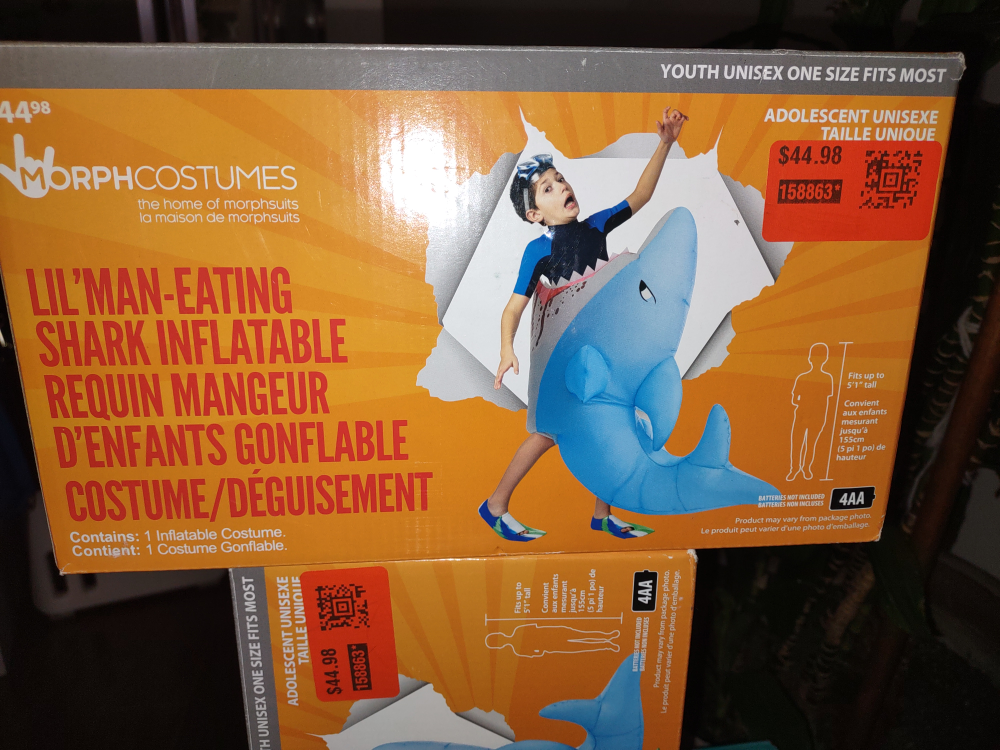 Lil' Man-Eating Shark Inflatable Costume