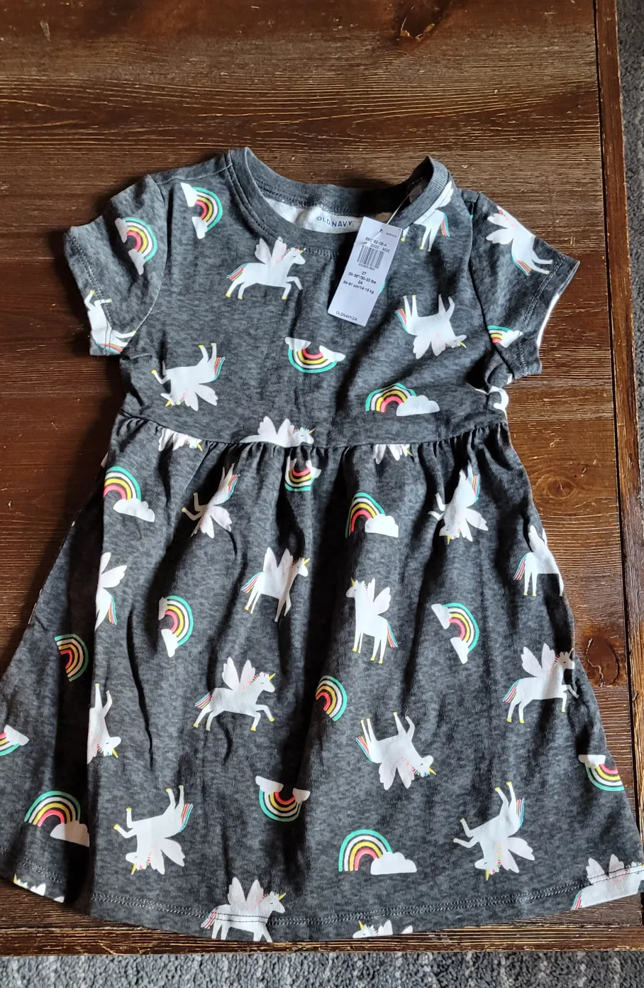 Old Navy Unicorn Dress Size 2T thumbnail