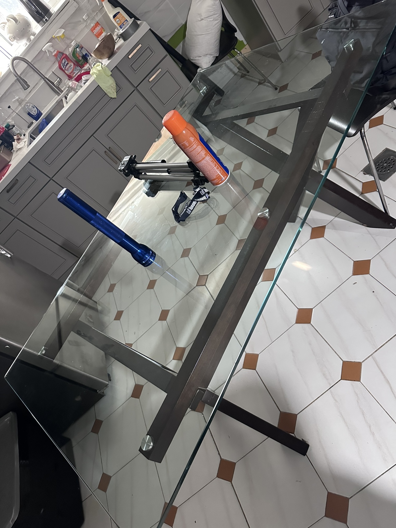 Glass Dining Table with 4 Chairs - photo 3