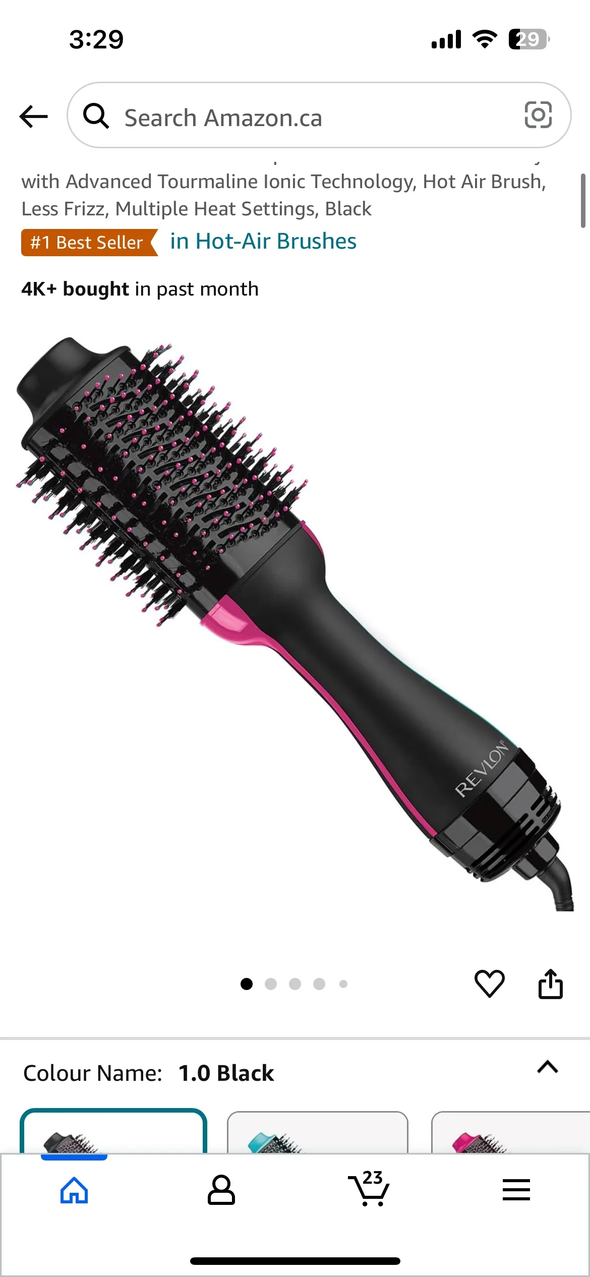 Volumizer Hot Air Brush / Blow Dryer