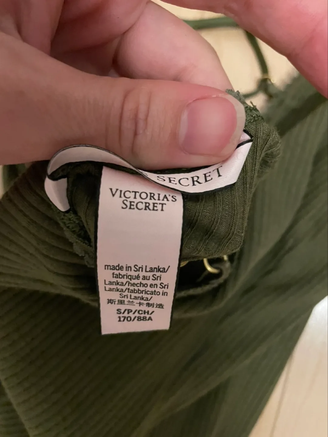 Victoria's Secret Green Bodysuit size small image indicator(3)