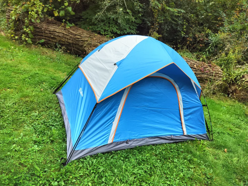 2 people tent. Blue and white. Light. thumbnail