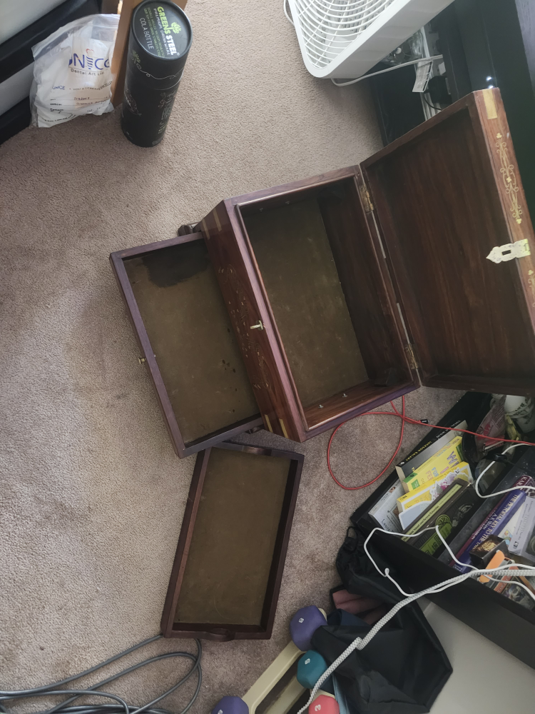 Wooden Storage Box with Drawer - photo 3