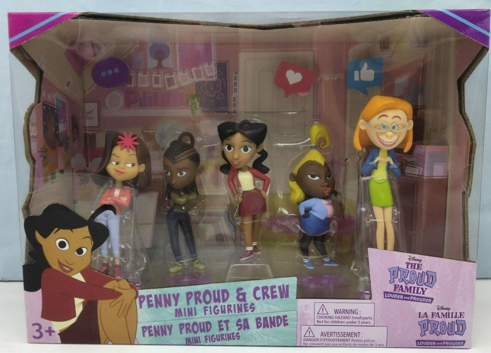 The Proud Family Penny Proud & Crew Mini Figurines