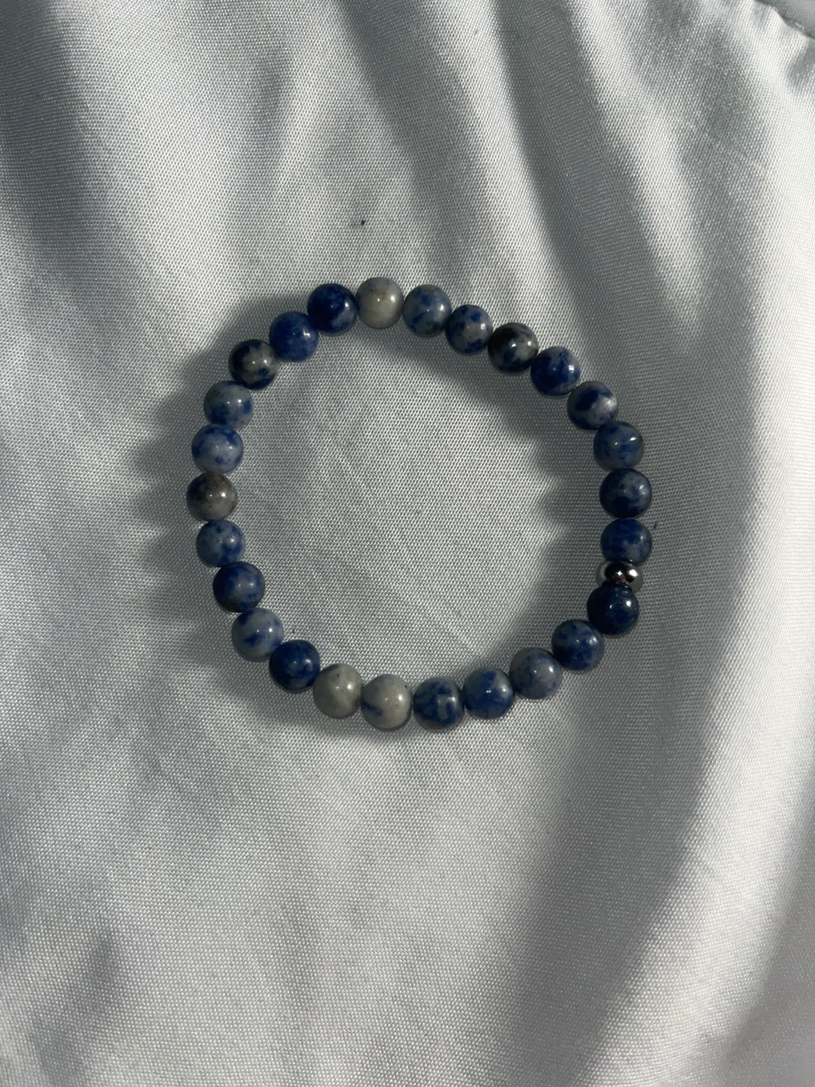 Blue and Grey  crystal Bracelet thumbnail