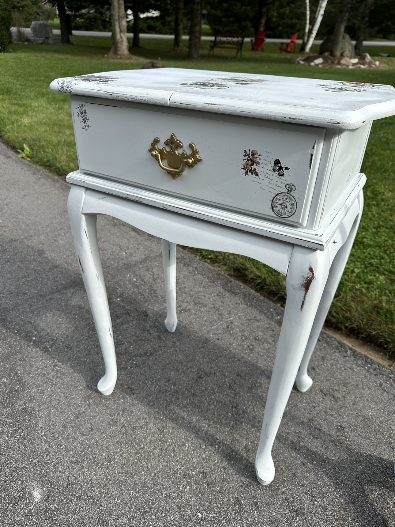 Vintage Vanity Set and side table