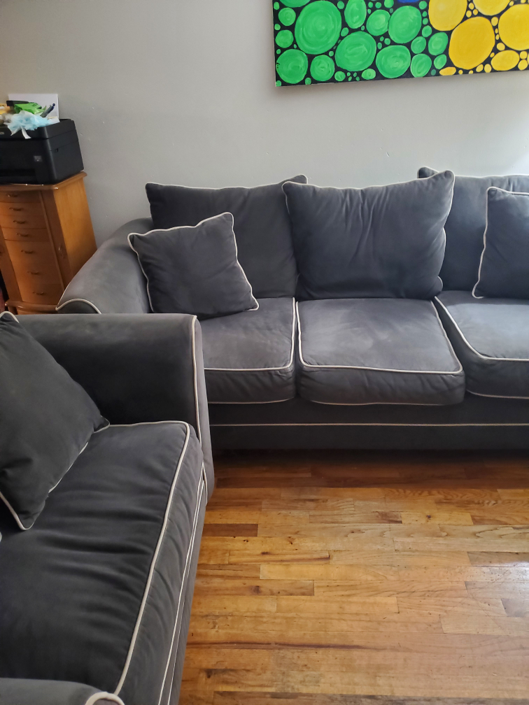 Gray Sofa and Loveseat Set - photo 2