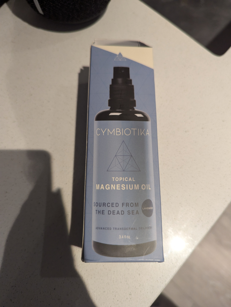Cymbiotika Organic Topical Magnesium Oil, Lavender, 3.4 fl oz