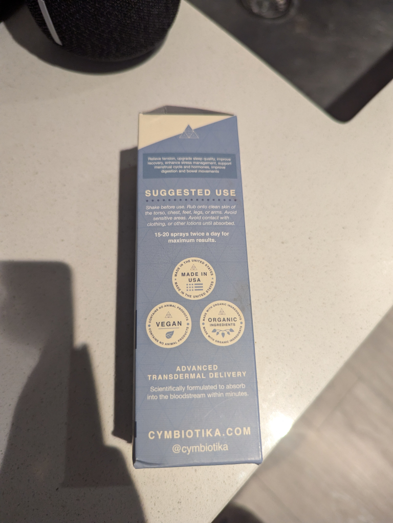 Cymbiotika Organic Topical Magnesium Oil, Lavender, 3.4 fl oz - photo 4