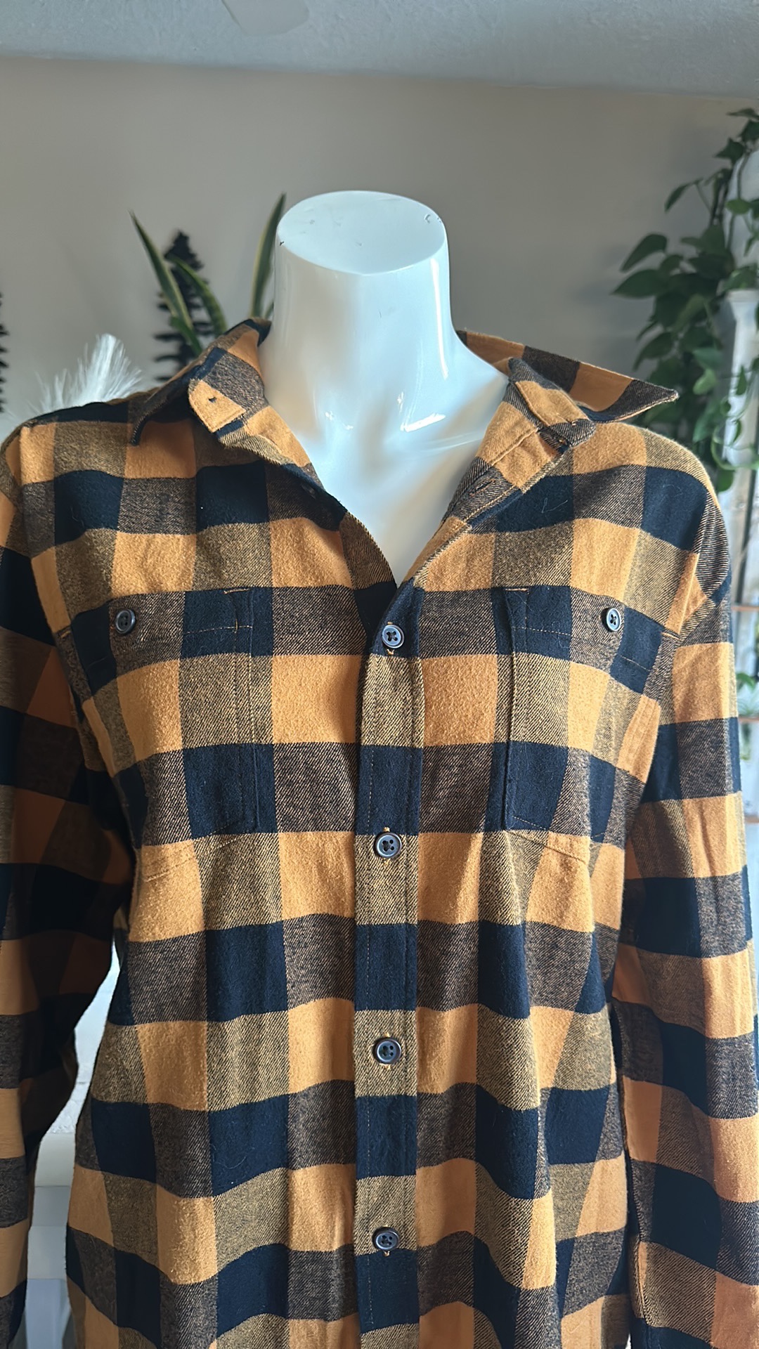 Black and Yellow Plaid Shirt - photo 4