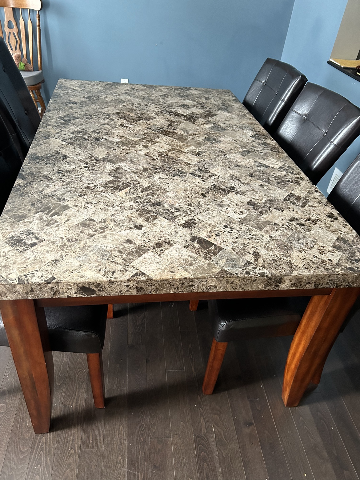 Montibello marble gorgeous dining set (7 pieces) - photo 2