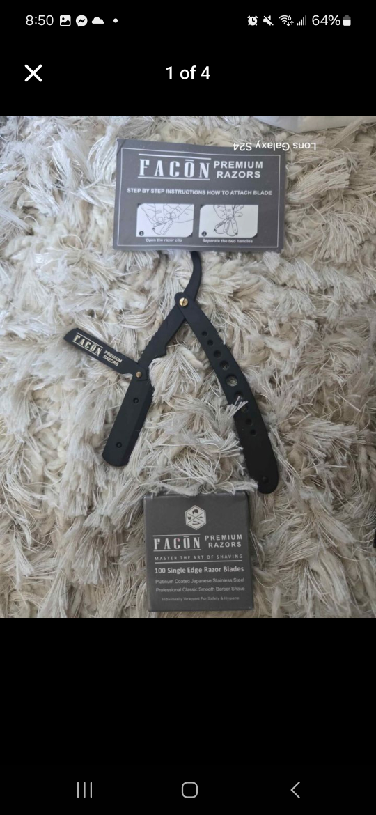Facon Premium Razors Straight Edge Shavette - photo 2
