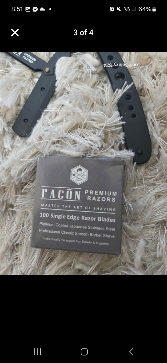 Facon Premium Razors Straight Edge Shavette - photo 3