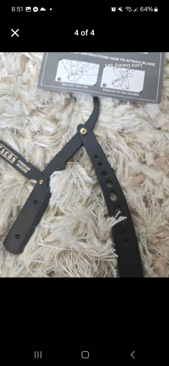 Facon Premium Razors Straight Edge Shavette - photo 4