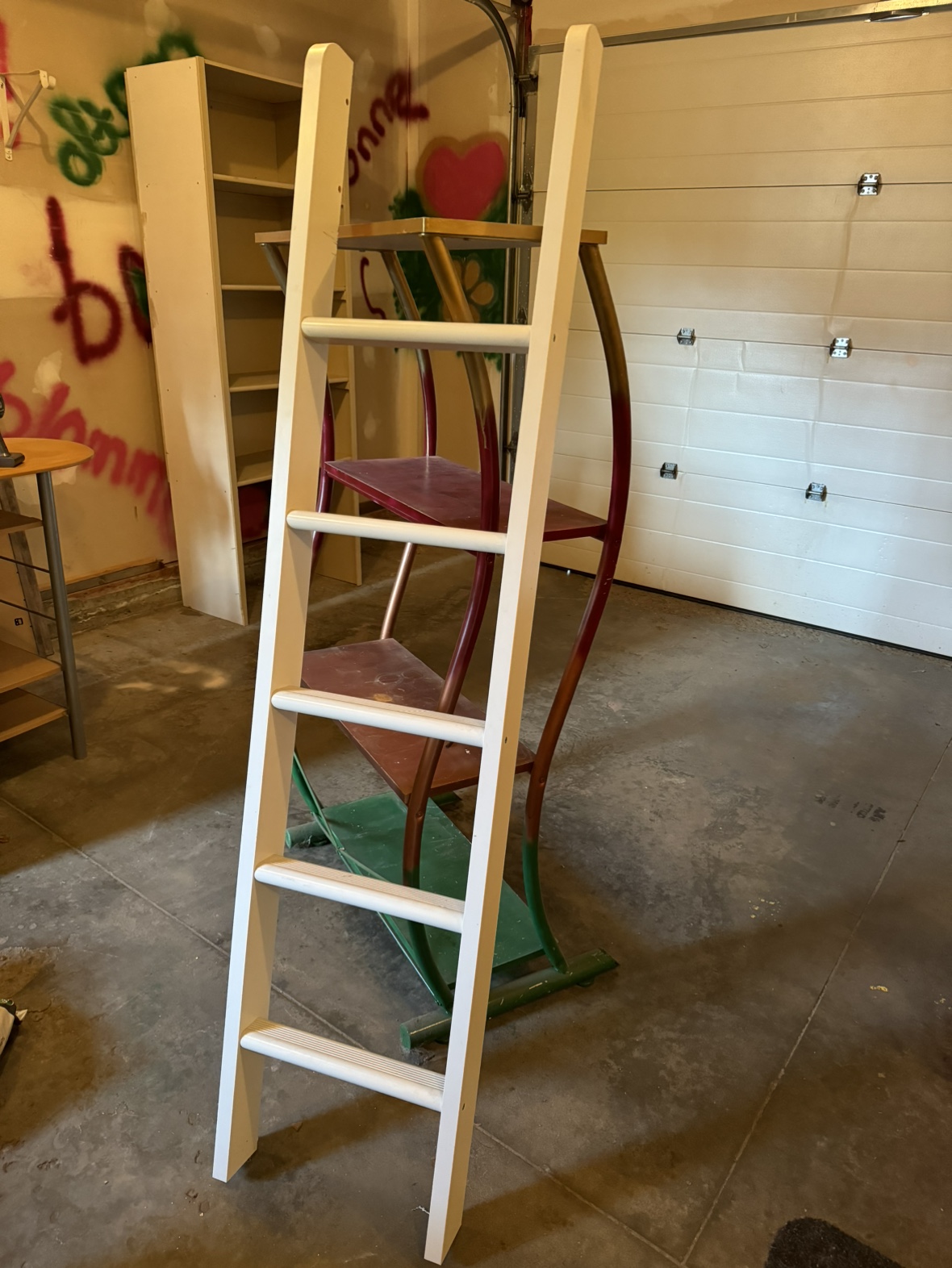 White Loft Bed Ladder - photo 2