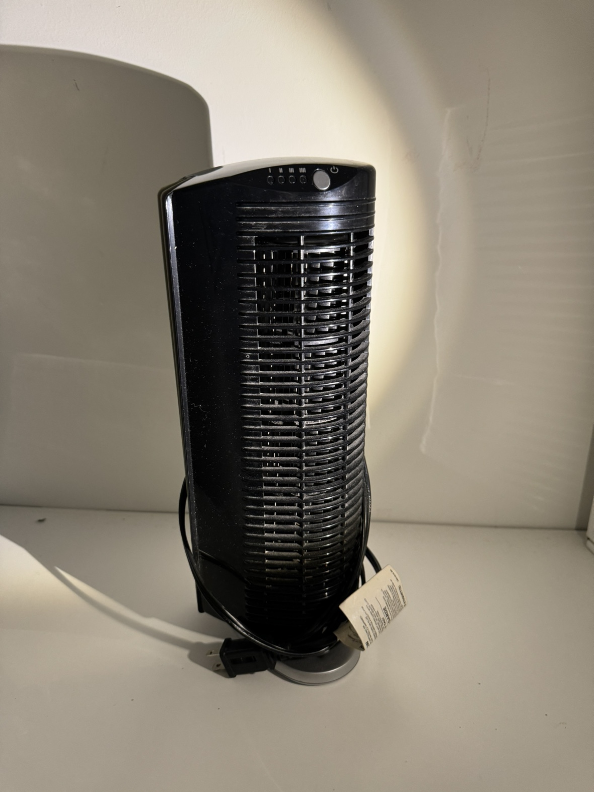 Small desk fan black 4-speed