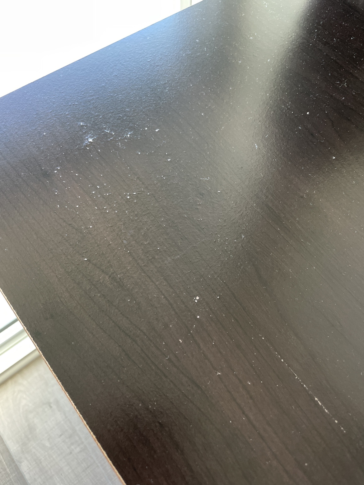 Dark Brown / Black Office Desk - photo 2