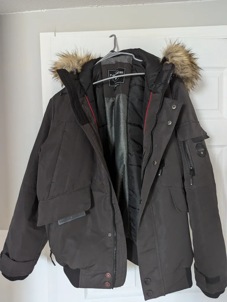 NOIZE Winter Jacket with Fur Hood thumbnail