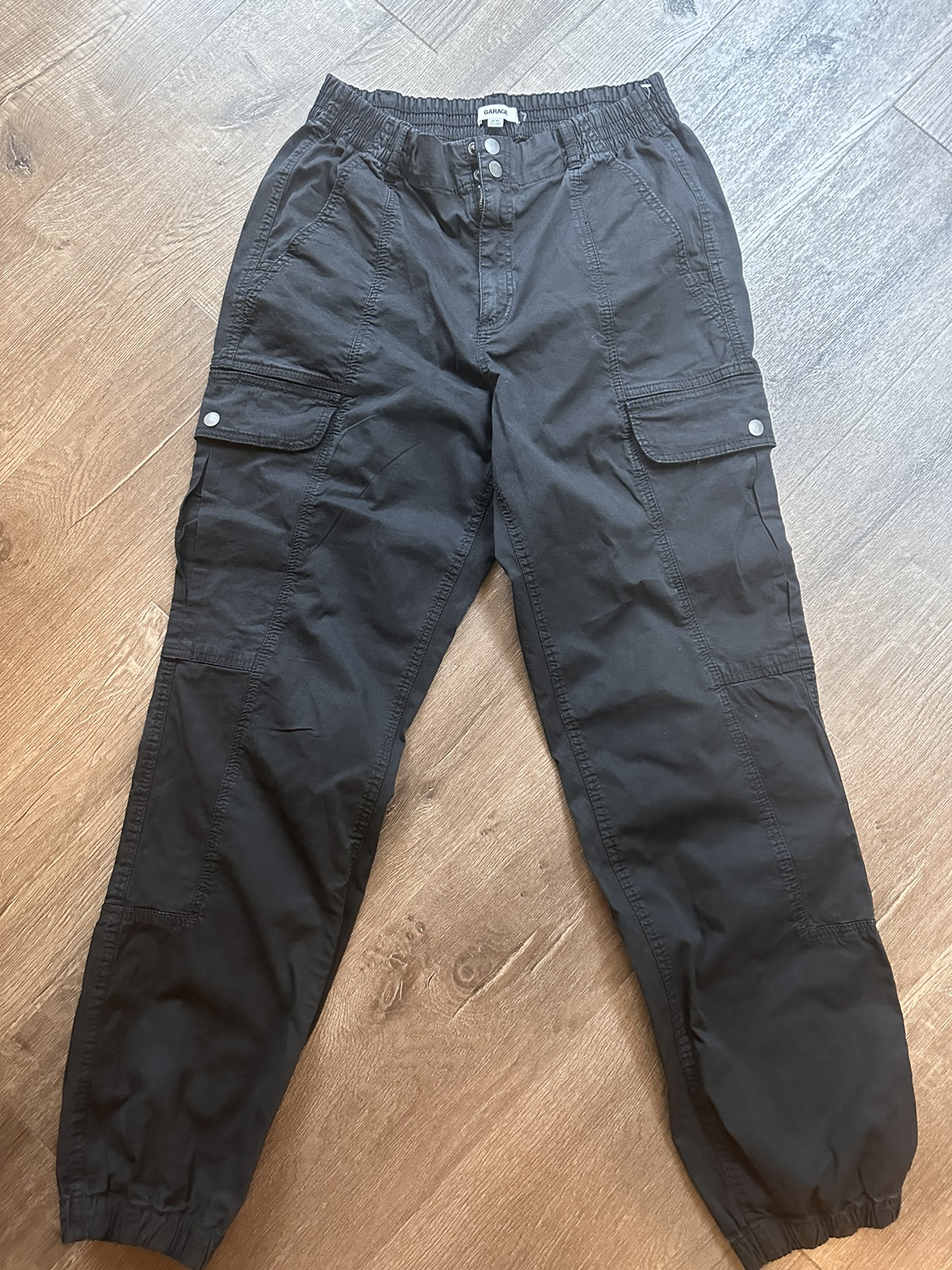 Garage Black Cargo Pants