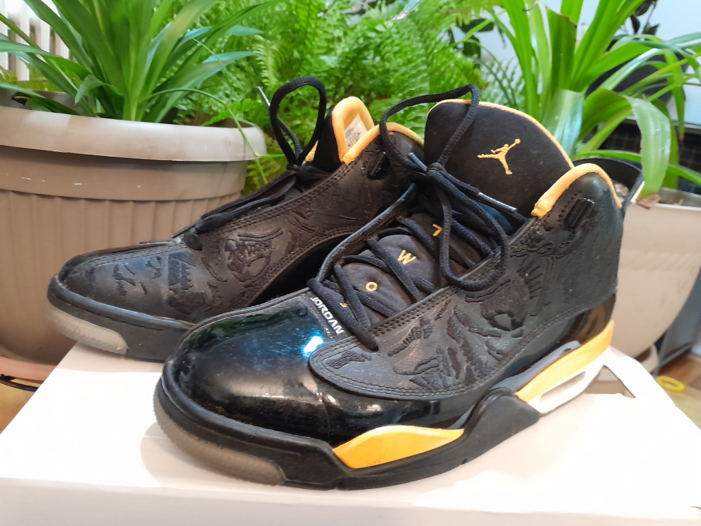 Air Jordan 6 Rings Black Yellow Size 10 - photo 3