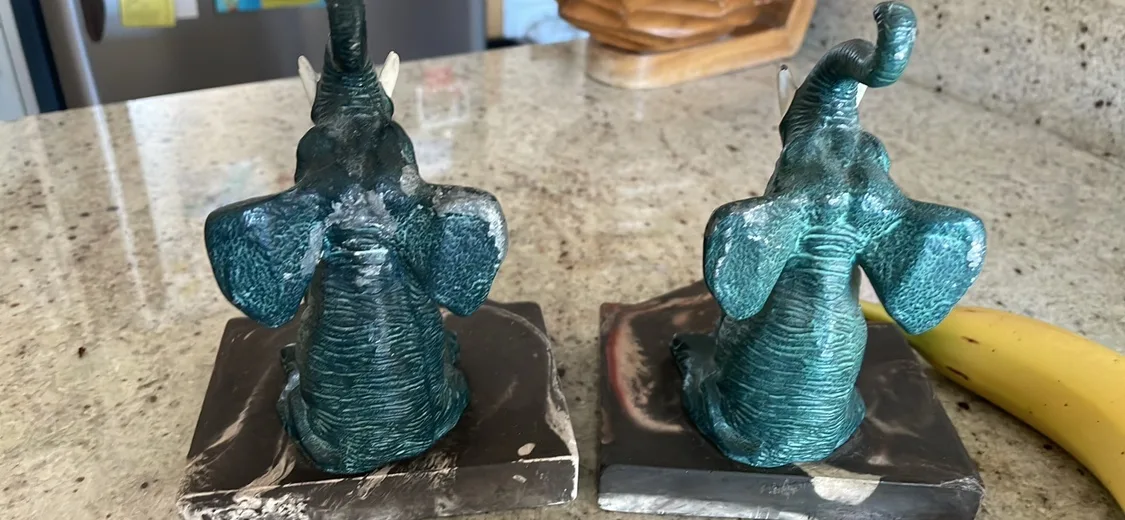 Vintage Elephant Bookends image indicator(3)