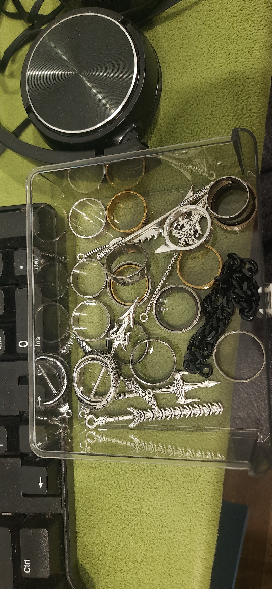 some rings chain and some keychains