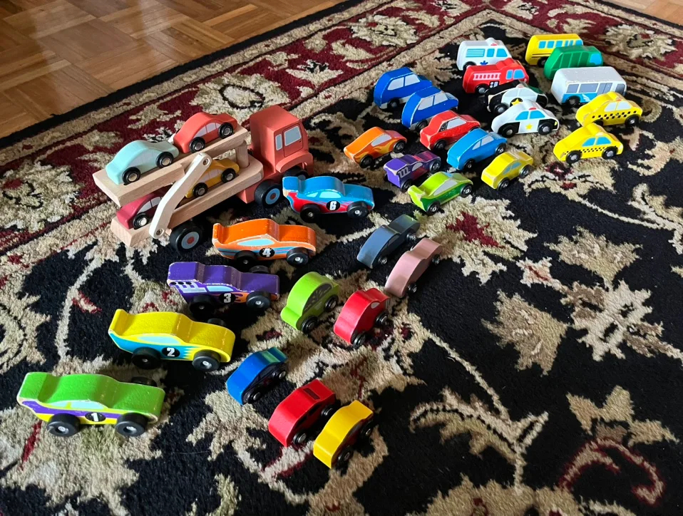 Wooden Toy Car Set thumbnail