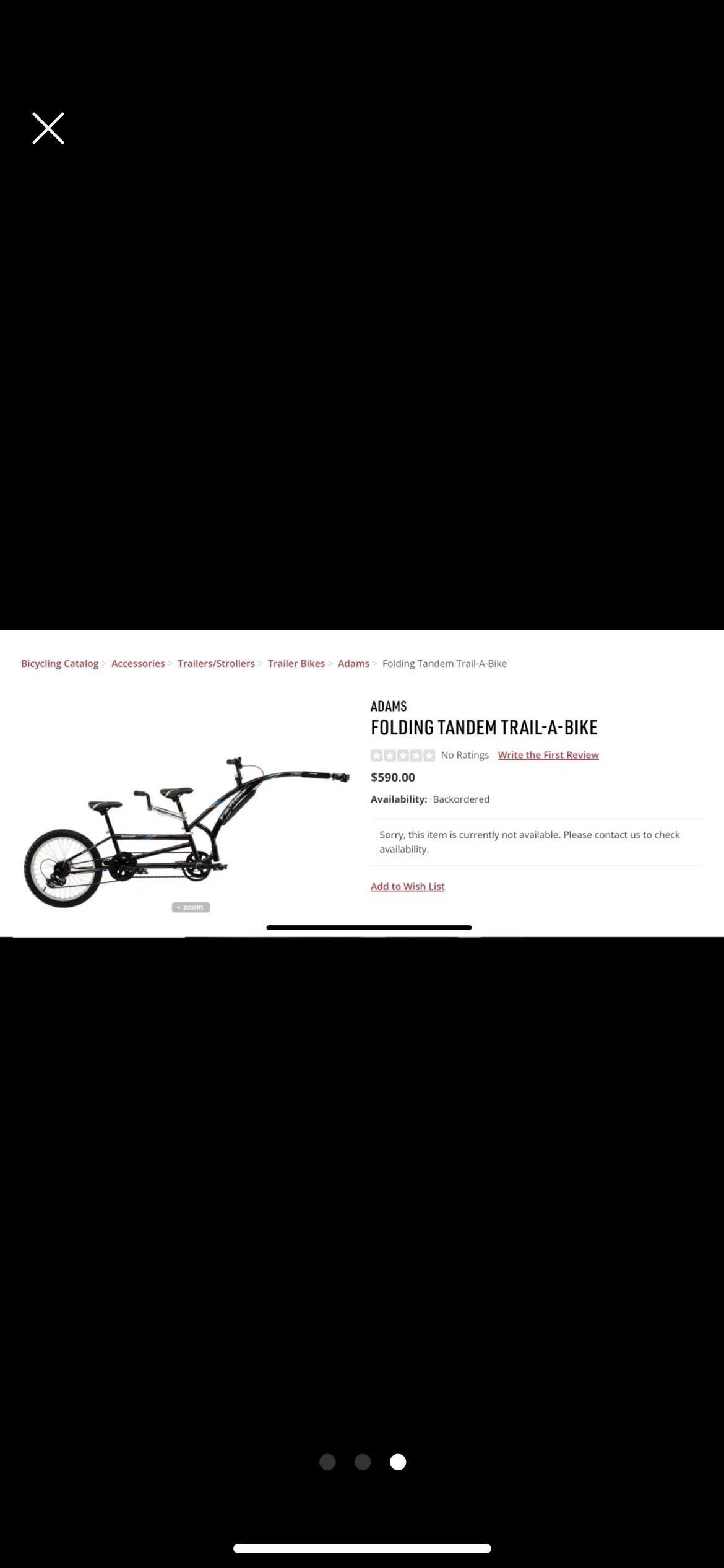 Adams Folding Tandem Trail-A-Bike image indicator(3)