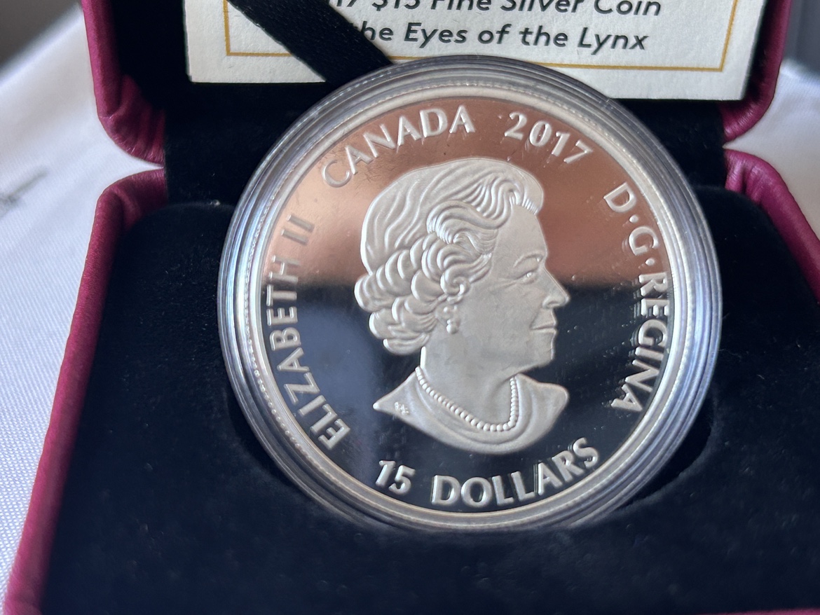 2017 Canadian $15 Silver Coin - The Eyes of the Lynx - photo 2