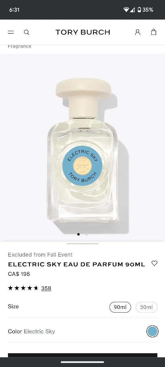 Tory Burch Electric Sky Eau de Parfum 90ml image indicator(2)