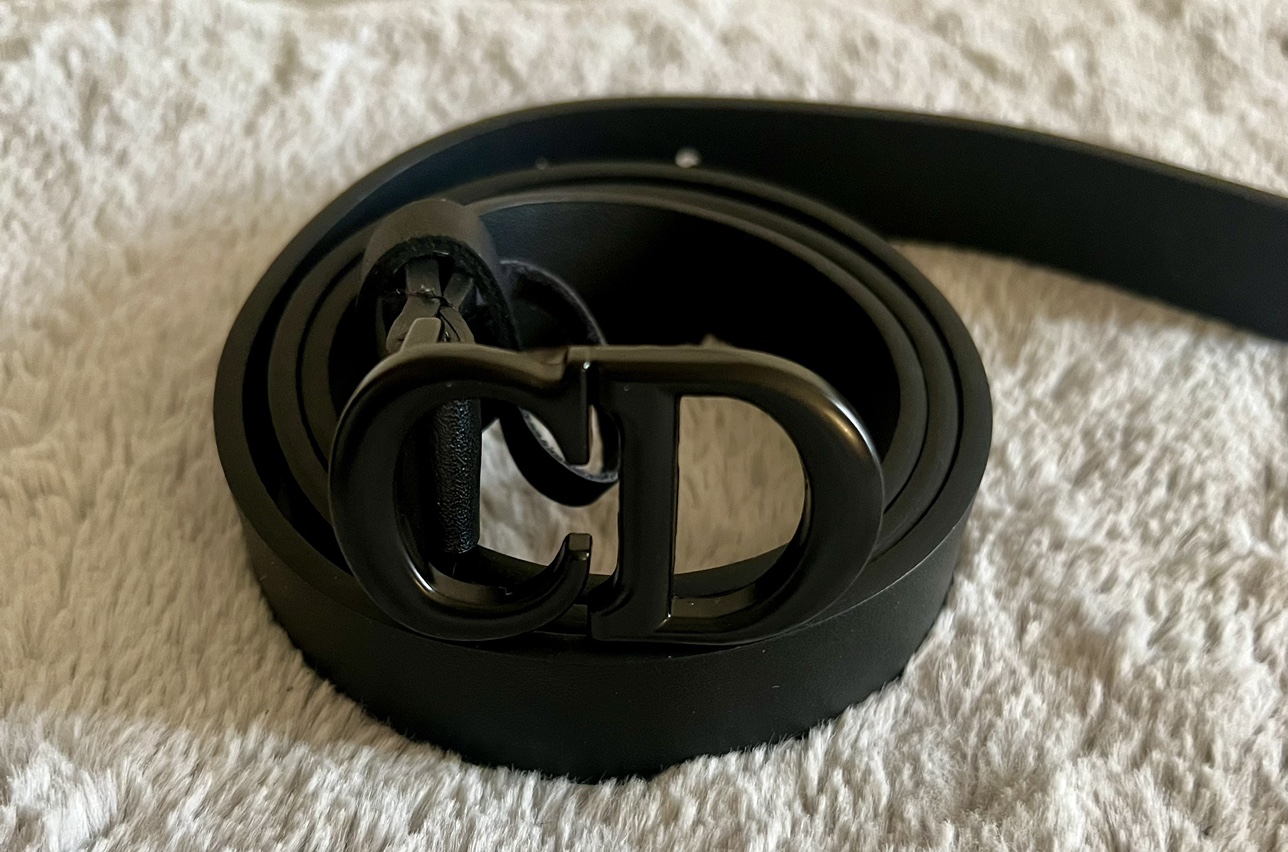 Black Dior Belt