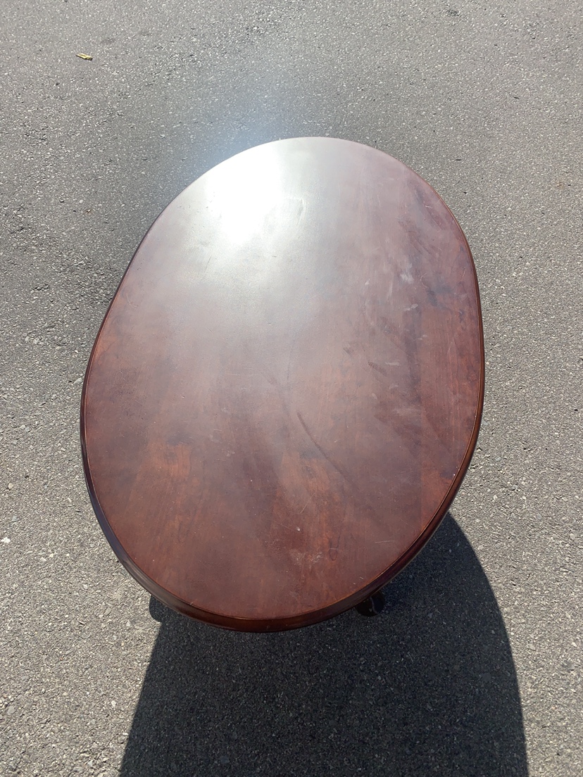Oval Coffee Table solid walnut wood! - photo 3