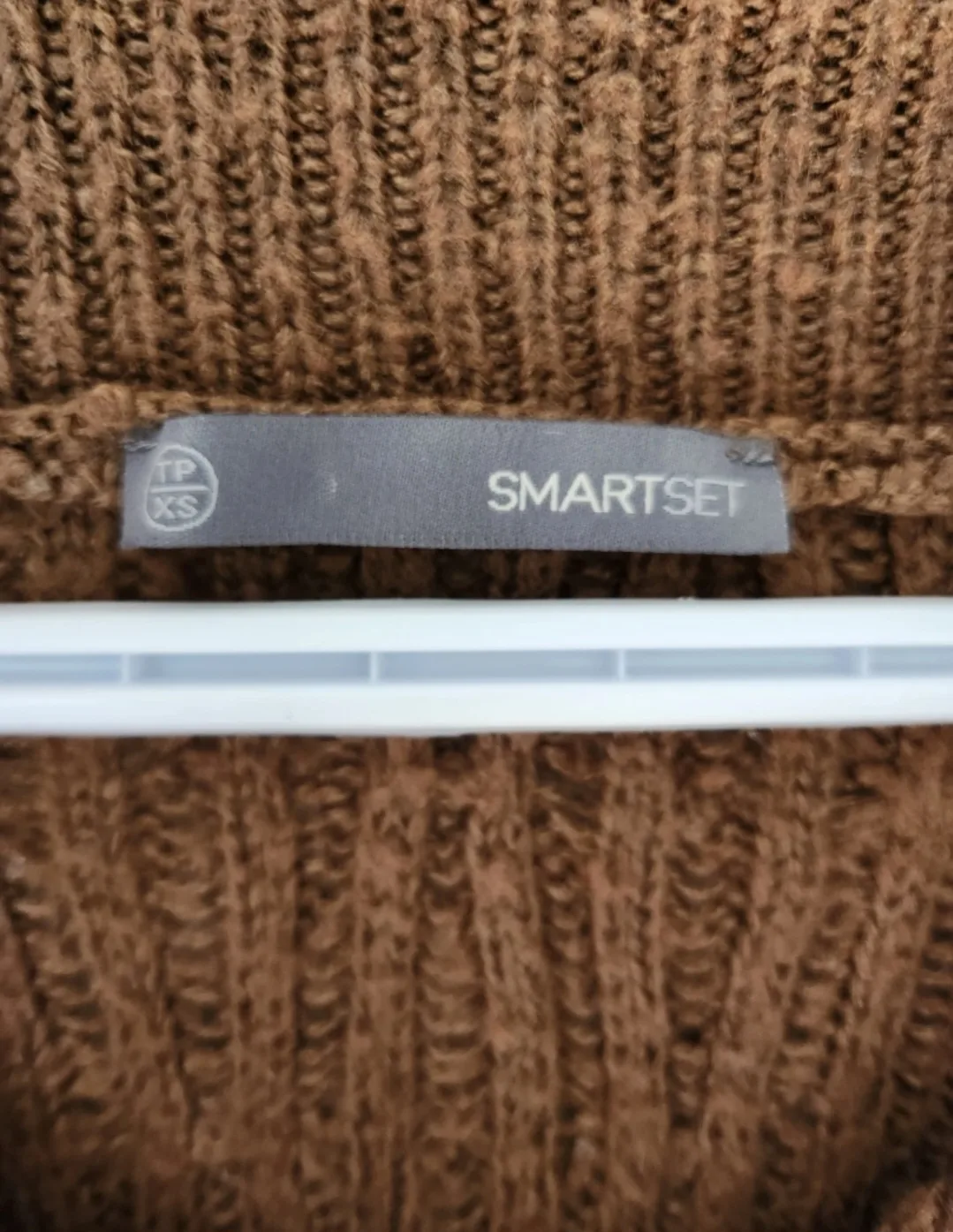 Smart Set Brown Knit Sweater - Size: XS image indicator(2)