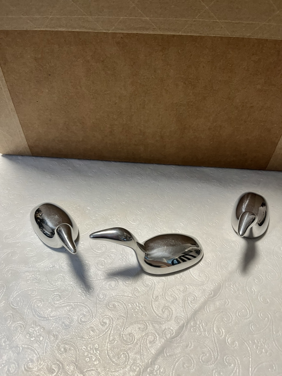 Set of 3 Hees International Aluminum Bird Sculptures - photo 2