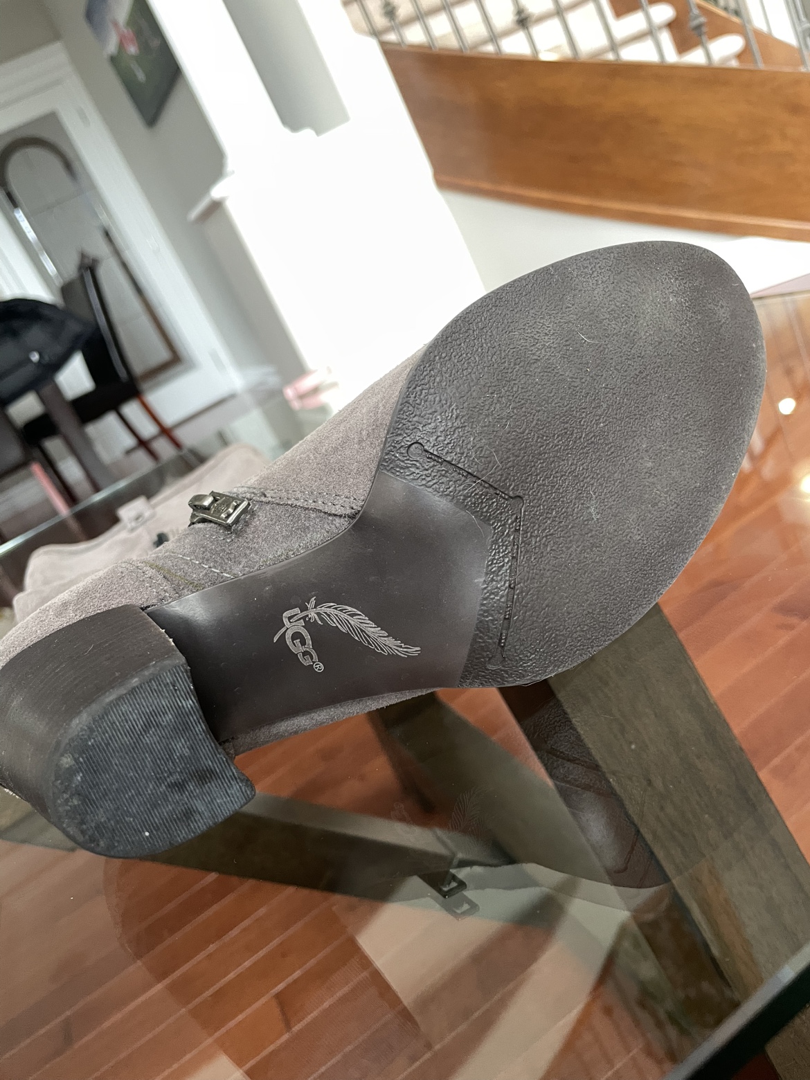 Ugg “AVA” Grey Suede Knee High Boots - photo 3