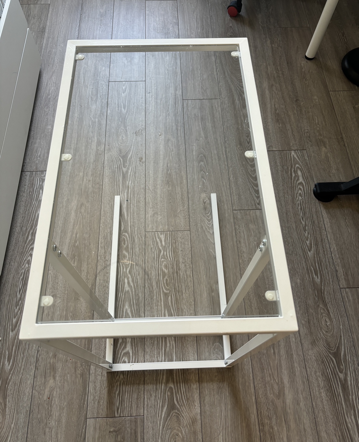 Glass side table/ laptop table - photo 2