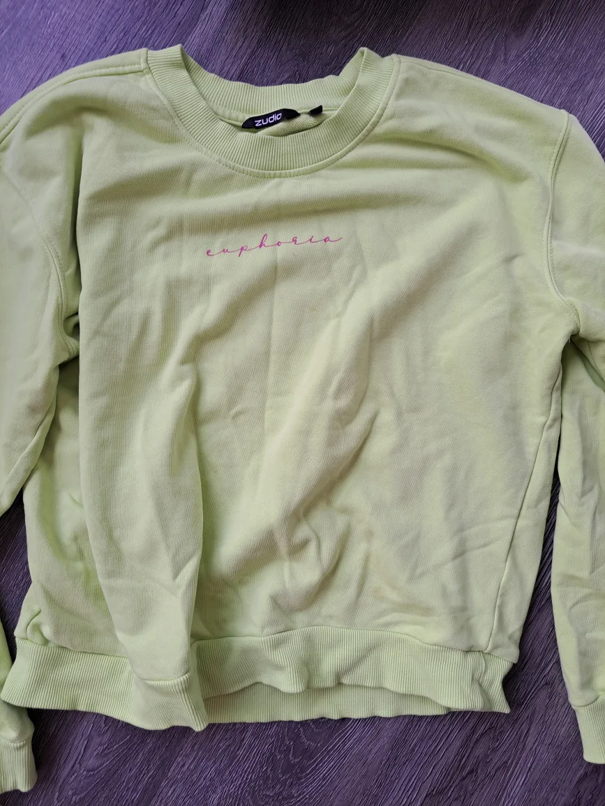 Zudio Neon Green Sweatshirt thumbnail