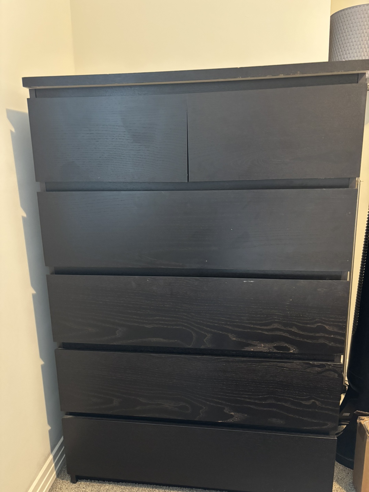 Black 6-Drawer Dresser