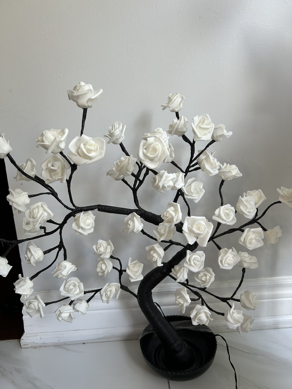 63 LED electrical white Rose tree