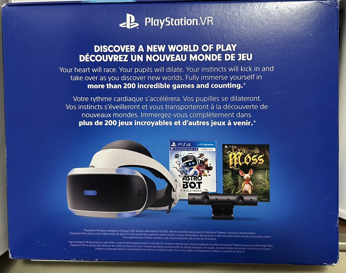 PlayStation VR Headset and Accessories