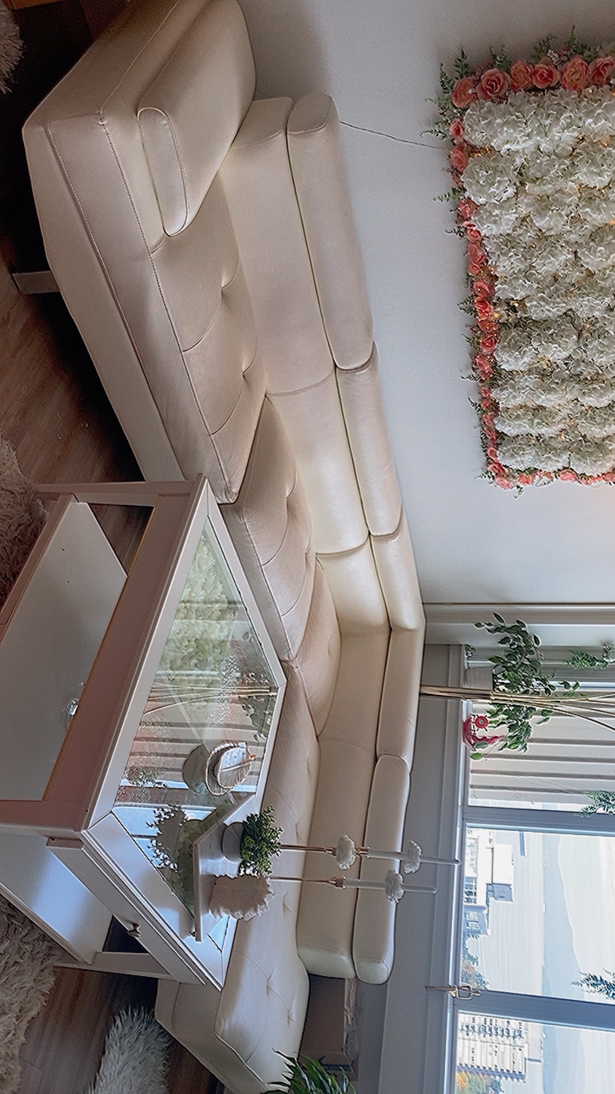 Glass Top Coffee Table and sofa - photo 3