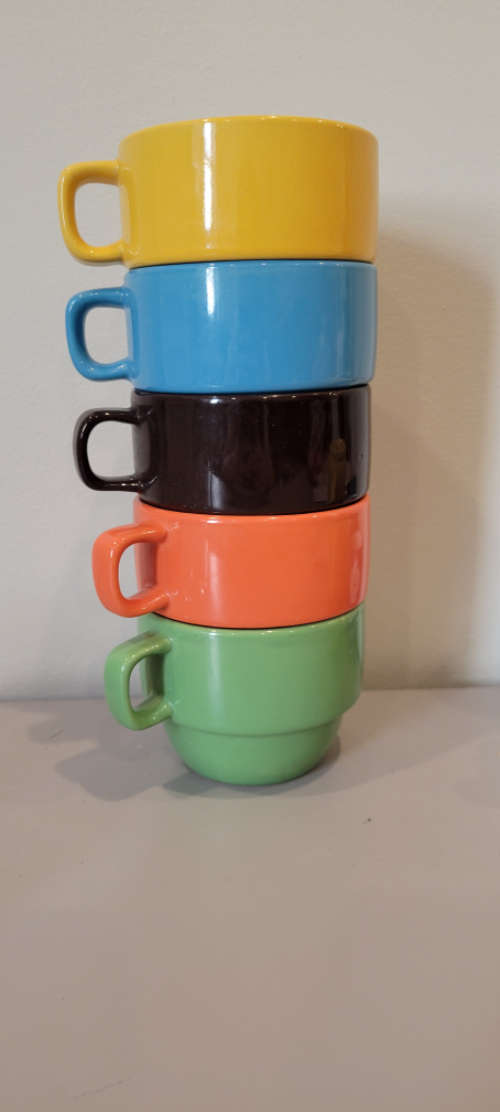 Set of 5 Stackable Mugs #freecycle