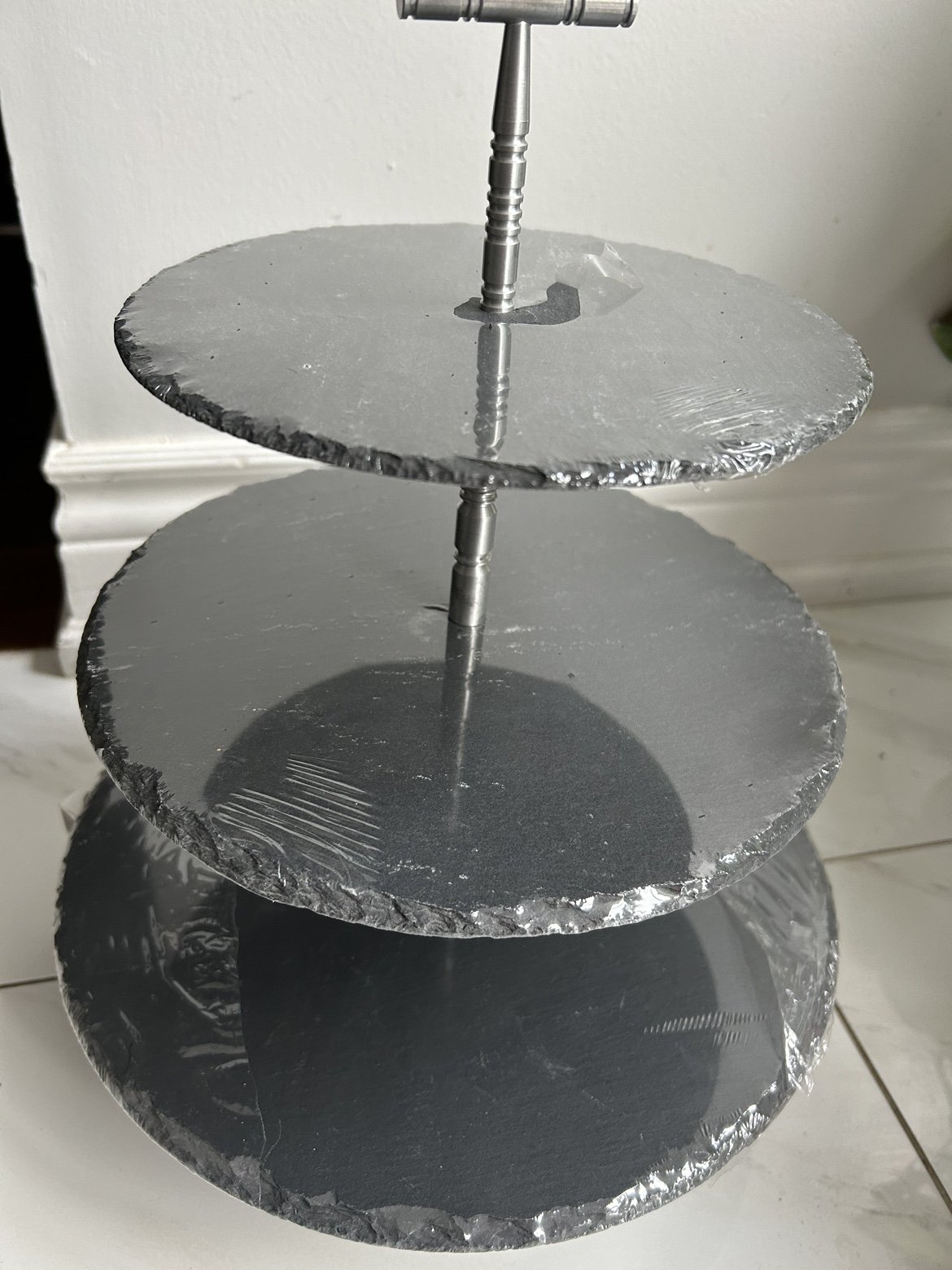 Three Tier Slate Serving Stand