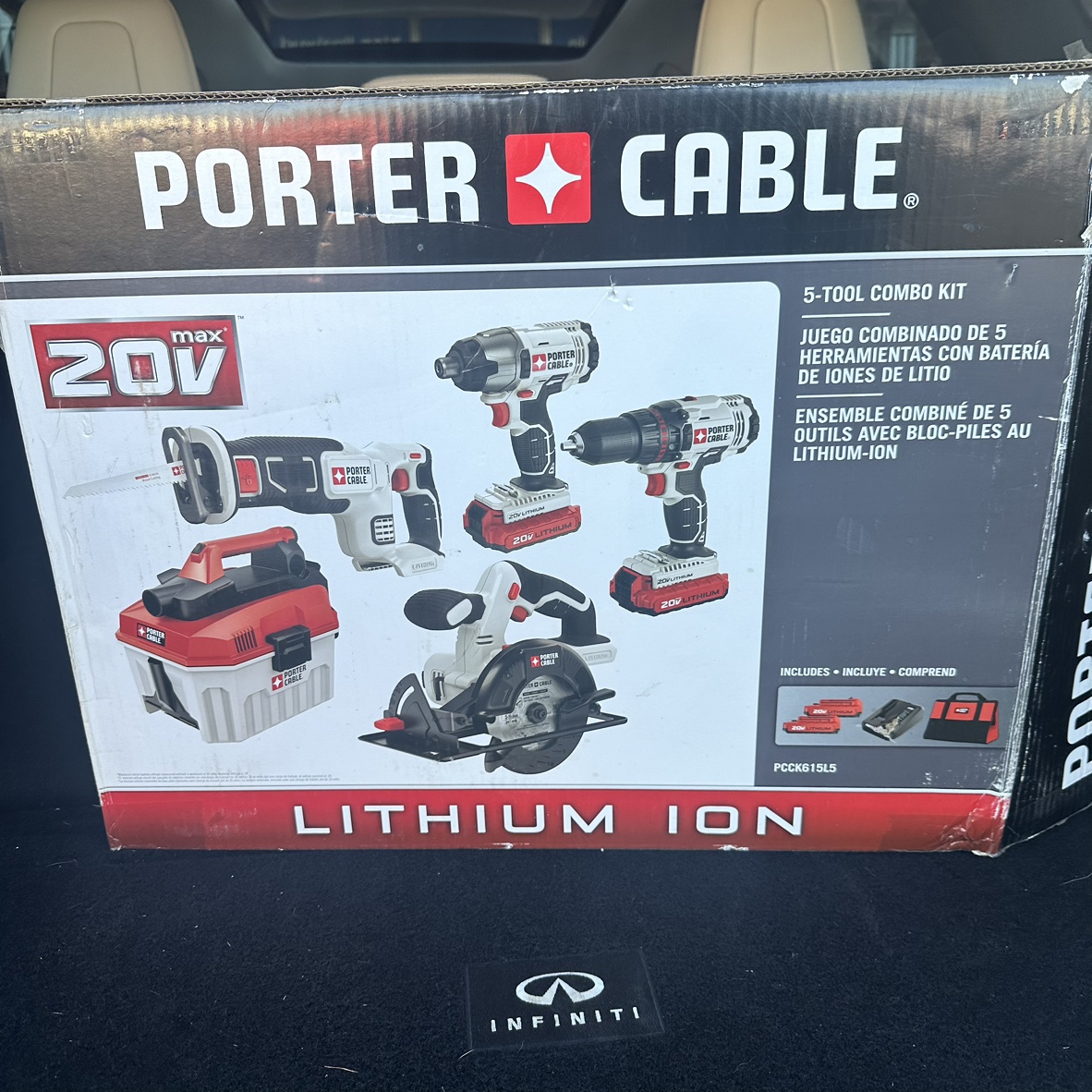 Porter Cable 5-Tool Combo Kit 20V Lithium Ion