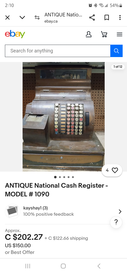 Antique National Cash Register - photo 5